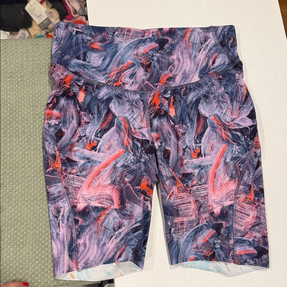 Lululemon Athletica Swirl Pattern Shorts - Pink, Purple, Orange